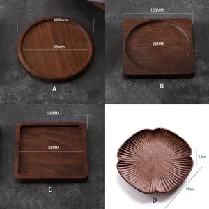 Custom Round Square <b>Coaster</b> Eco Friendly Tea Cup Mat Beer <b>Drink</b> Wooden <b>Coasters</b> With Engraved Cup <b>Coaster</b> - Product Image 4