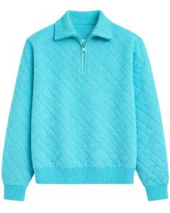 Suéter de Punto de Lujo para Hombre con Cierre de Cremallera, Ajuste Regular Premium, Tejido Suave, Proveedor Mayorista OEM, Línea para EE. UU. y Europa - Product Image 1
