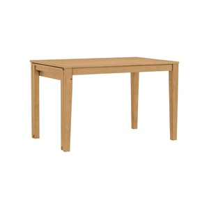 Mesa de Comedor Extensible Minimalista de Madera Maciza, Mesa de Cocina Telescópica Moderna con Acabado en Roble Natural para Apartamentos Pequeños - Product Image 1
