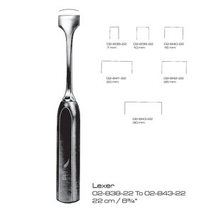 Pinzas de Corte de Huesos Manuales de Acero Inoxidable de 22 cm, Marca Chissels, 7-30 mm, Clase I, Uso Hospitalario, Instrumentos Quirúrgicos Ortopédicos - Product Image 1