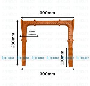 Marches en PVC 300x300mm 10/12mm, marche de trappe en polypropylène, marche d'escalier de trappe en plastique PP - Product Image 2