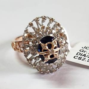 Anillos Elegantes de Oro de 14 Quilates para Mujer, 0.63ct, Corte Brillante Natural, Color G-H, Claridad SI, Diseño Clásico, Diamante con Baño de Rodio IGI - Product Image 1