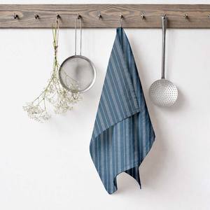 Toallas de Cocina Promocionales de Rayas Teñidas con Hilo de la India a un Precio Asequible, Toalla de Cocina Ecológica - Product Image 1