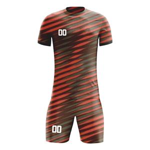 Camiseta de Fútbol Personalizable 100% Poliéster, Ropa de Entrenamiento de Fútbol para Bebés y Niños Pequeños, Unisex, Cuello Redondo, Transpirable, de Secado Rápido - Product Image 1