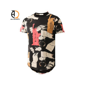 Camiseta deportiva informal de algodón estilo hip-hop, transpirable, con cuello redondo y estampado de manga corta - Product Image 6
