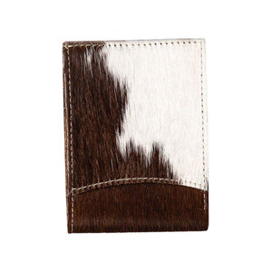 Nouvel Arrivage Portefeuille en Cuir Véritable Imprimé Peau de Vache avec Poils, Porte-Cartes et Porte-Monnaie pour Homme, Cadeau pour Lui - Product Image 3