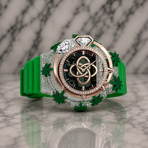 Montre en diamant moissanite artisanale pour homme, bracelet entièrement pavé de pierres VVS - Product Image 1