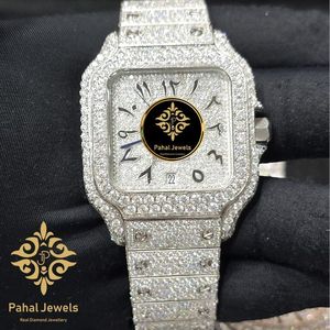 นาฬิกาเพชรหรูหรา Pahal Jewels ตัวเรือนสแตนเลสทรงสี่เหลี่ยม แสดงวันที่แบบอนาล็อก นาฬิกาแฟชั่นผู้หญิง ระบบควอตซ์ - Product Image 6