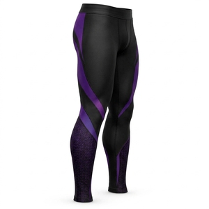 Custom <b>Mens</b> <b>Compression</b> <b>Legging</b> Premium Athletic Sportswear Breathable Fabric Lightweight Stretch Fit Comfortable Waistband - Product Image 4
