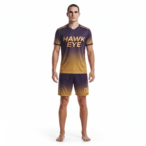 Ensemble de maillots de football pour hommes, logo personnalisé, uniforme de football, shorts, vêtements de sport pour l'entraînement en équipe, vente en gros - Product Image 1