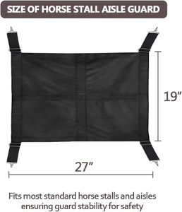 Puerta de Seguridad Profesional para Establos de Caballos – Barrera de Acero Reforzado para Puertas de Establos, Ajustable - Product Image 5