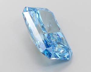 Diamant CVD bleu vif taille Radiant, pureté VS2, finition excellente, pierre libre certifiée, qualité de luxe, gemme. - Product Image 4