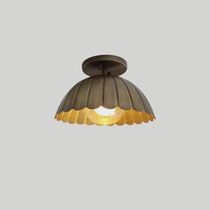 Brass Ceiling Mount Flower Shape Light Fixture Indoor Traditional Home Decor for Living Room - Product Image 1