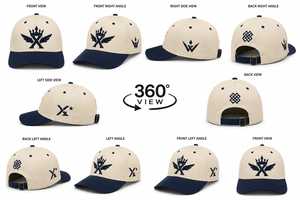 Gorra de Béisbol Premium con Corona y Alas Bordadas en 3D, Gorra de Béisbol de Algodón de Lujo con Bordado en Relieve 3D - Product Image 6
