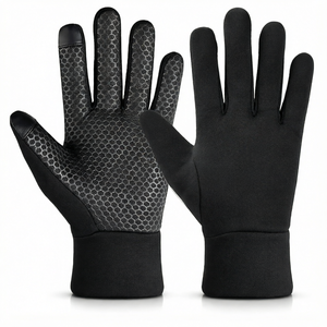 Gants complets blancs en polyester antidérapants, isolants thermiques, compatibles écran tactile, pour l'hiver, activités extérieures, unisexe, pour le cyclisme et la course à pied - Product Image 2