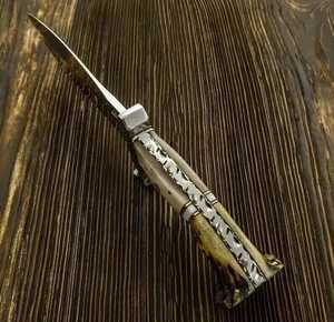 Cuchillo utilitario de punta afilada SHARP POINT TRADES, hoja de acero, mango de madera, espalda recta, no ajustable, 0.5mm de grosor, 6.7in de largo total - Product Image 5