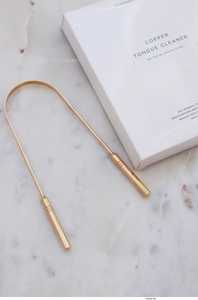 Nettoyeur de langue en métal avec boucle de suspension, design simple pour l'hygiène buccale - Product Image 6