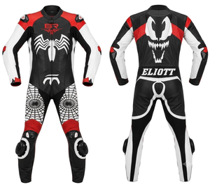 ชุดแข่งรถมอเตอร์ไซค์ Unisex Zonda หนังจิงโจ้/หนังวัวแท้ MotoCP ชุดป้องกันเต็มตัวสำหรับสนามแข่ง ตัดเย็บตามสั่ง มาตรฐาน CE - Product Image 1