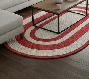 Tapis et moquettes tressés en corde florale en coton, fabriqués à la machine, pour la décoration des couloirs et des salons - Product Image 5