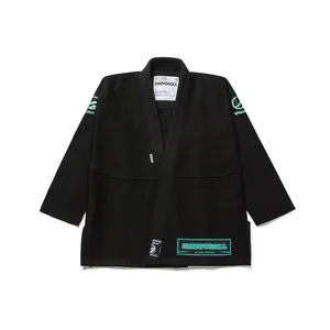 Nuevo Kimono Brasileño de Jiu-Jitsu Negro para Artes Marciales, Uniforme 100% Algodón Transpirable, Ajuste Personalizado, Logotipo Personalizado, Shoyorol Lote 60 440gsm - Product Image 1