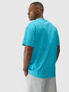 เสื้อยืดผู้ชายไซส์ใหญ่สีเทา ลายมัดย้อม แขนสั้น คอกลม สวมใส่สบาย ระบายอากาศได้ดี ผ้าคอตตอนเจอร์ซีย์ พิมพ์ลายตัวอักษรด้านหน้า - Product Image 4