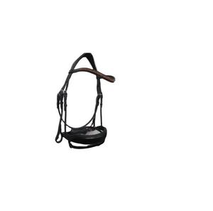 Cabestro de Cuero para Caballo, Estilo Cuerda, Negro, con Costuras Resistentes, Equipo Ecuestre Occidental - Product Image 1