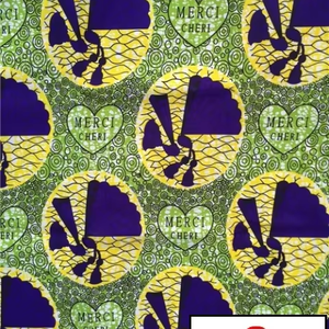 Tissu en coton 100% imprimé wax africain de qualité supérieure, personnalisé, pour foulards européens, israéliens et insulaires, robes sur mesure, uniformes et décorations d'événements - Product Image 1