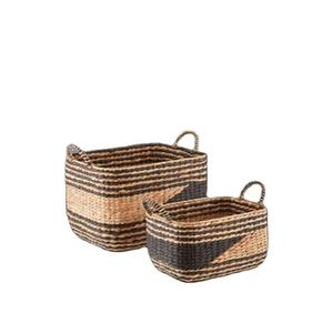Panier de rangement tissé à la main en jacinthe d'eau noire naturelle de haute qualité pour l'utilisation de la lessive bacs de rangement en gros du Vietnam - Product Image 1