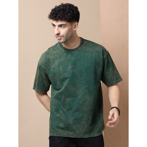 T-shirt Oversize Délavé à l'Acide 230 GSM Coton Premium Rétro Effet Usé Streetwear Fabricant OEM Marque Privée - Product Image 4