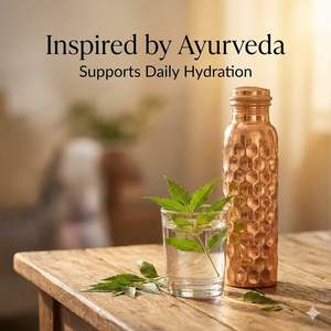 Botella de Agua de Cobre Puro Personalizada a Prueba de Fugas, Botella Ayurvédica para Beber, para el Hogar, Gimnasio, Oficina, Duradera, Reutilizable, para Viajes, Venta al por Mayor - Product Image 2