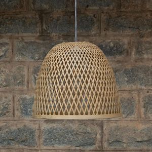 Artisan Crafted Bamboo Pendant <b>Light</b> for Bedroom <b>Dining</b> Area and Boutique Commercial Spaces - Product Image 3
