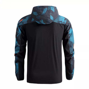 Men's Premium Canvas Softshell Jacket Windproof Water Resistant Lightweight Outdoor Hiking <b>Camping</b> Travel Front Logo - Product Image 2