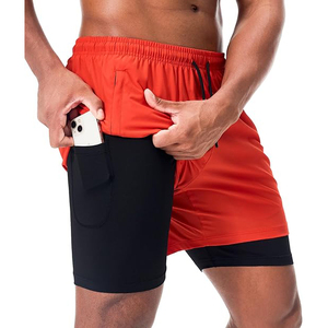 Pantalones Cortos Deportivos para Hombre, Tejido que Absorbe el Sudor y Evita Olores, Costuras Planas, Sin Rasguños, Bolsillo Trasero - Product Image 2