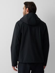 Veste softshell à capuche personnalisée pour homme, décontractée, entièrement zippée, résistante à l'eau et au vent, avec poches utilitaires, légère, pour l'extérieur - Product Image 2