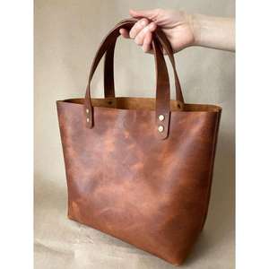 Bolsos de Cuero a la Moda con Cierre de Cremallera, Bolsos de Mano de Cuero Genuino para Mujer, Precio de Fábrica - Product Image 6