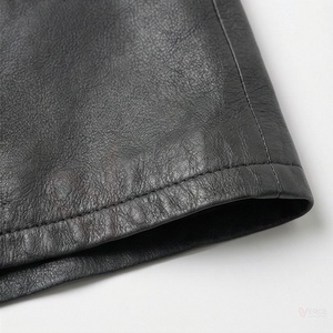 Minifalda de Mujer, Cintura Alta, Cierre de Botones, Corte en A, de Cuero Sintético, Informal - Product Image 6