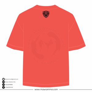 Camiseta de manga corta color coral para hombre de alta calidad de Mawra con estampado de letras en la parte delantera, cuello redondo, ajuste informal, transpirable y de corte regular. - Product Image 6