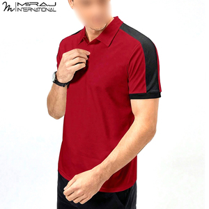 เสื้อโปโลผู้ชายลำลองปี 2026 สีแดงและดำ ทรงสมาร์ทฟิต ระบายอากาศได้ดี ซักเครื่องได้ ดีไซน์โดดเด่น ผลิตตามสั่ง MOQ ต่ำ - Product Image 4