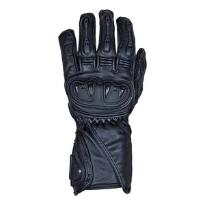 Gants de moto en cuir coupe-vent à doigts entiers avec protection renforcée de la paume pour les sports de plein air unisexes - Product Image 2