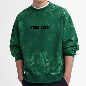 Sudadera de Felpa Francesa de Primera Calidad, 100% Algodón, 350 g/m², Color Sólido, Corte Holgado, Lavado Ácido - Product Image 1