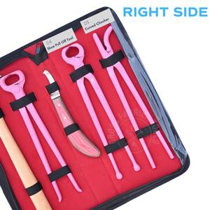 Kit de Herramientas Rosadas para Herrador al por Mayor con Cortaúñas de Herrador, Pinza de Aligátor, Cuchilla para Pezuñas, Martillo para Clavos y Herramienta para Quitar Zapatas - Product Image 4