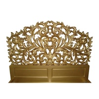 Lit en bois de qualité supérieure reproduction antique meubles de chambre à coucher lit sculpté à la main en bois massif doré meubles de maison de style français