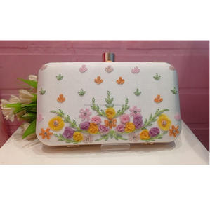 El mejor bolso de diseñador para mujer, monedero con susurros bordados geométricos, adornos de Metal duradero para fiestas de boda por la noche - Product Image 2