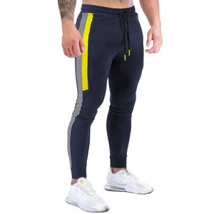 กางเกงออกกำลังกายลำลองสำหรับผู้ชายฤดูใบไม้ร่วงสไตล์ยุโรปกางเกงขนสัตว์ผ้าฝ้าย100% ไซส์ใหญ่พิเศษดีไซน์บล็อกสีแฟชั่น - Product Image 4