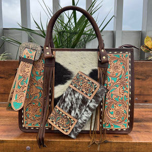 ชุดเซตหนังวัวแท้2ชิ้นสำหรับสุภาพสตรี - Product Image 4