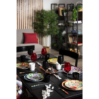Ensemble de 6 gobelets noirs |   Verres à vin de 50 cl de capacité |   Design élégant et minimaliste |   Color Wine par Excelsa