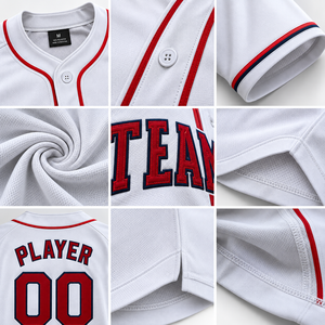Maillot de baseball brodé sur mesure, léger, respirant, à boutons, uniforme d'équipe personnalisé, OEM - Product Image 3