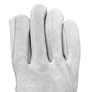 Guantes de Trabajo de Seguridad de Cuero Vacuno de Primera Calidad, Grado AB, Resistentes, con Protección para el Pulgar, Sin Forro, Cómodos y de Alta Calidad para Uso Industrial - Product Image 3