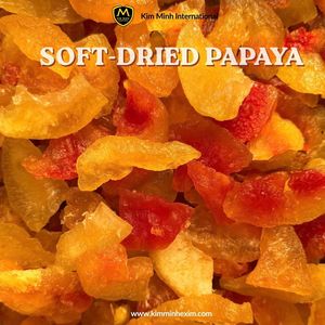 Rodajas de Papaya Seca, Dulce Snack de Fruta Tropical en Almíbar, Sabor Natural Conservado, Color Rojo Anaranjado Vibrante - Product Image 2