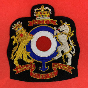 Customizable Gold Bullion <b>Wire</b> Alphabet Crest Blazer Badge Hand Embroidered Twill Patch for Jackets Polos <b>Flower</b> Felt Material - Product Image 4